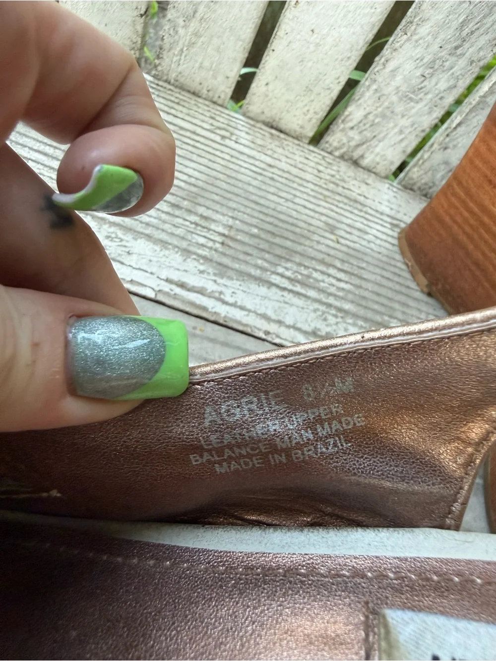 VTG Steve Madden “Agrie” Cream Slingback Wedge Sandals
